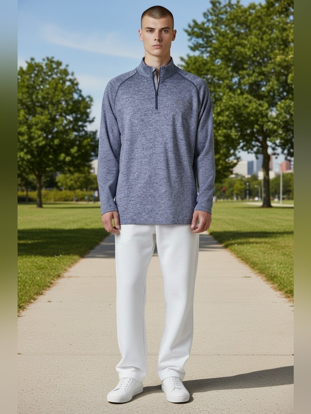 under armour Men's Medium Training Active Wear Qrt Zip Pullover Drifit Sweater